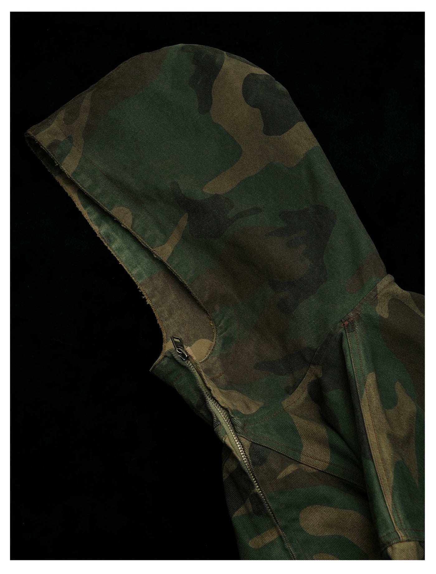 Mud-Dyed Hooded Camo Jacket Korean Street Fashion Jacket By ANTIDOTE Shop Online at OH Vault