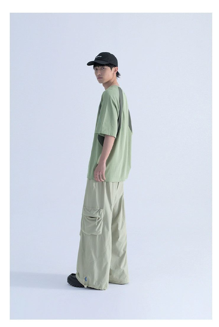 Block Splices Contrast T-Shirt Korean Street Fashion T-Shirt By Mentmate Shop Online at OH Vault