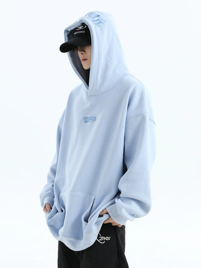 Basic Embroidered Oversized Hoodie Korean Street Fashion Hoodie By INS Korea Shop Online at OH Vault