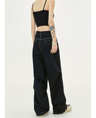 Stitched Heart-Shape Pants Korean Street Fashion Pants By Made Extreme Shop Online at OH Vault