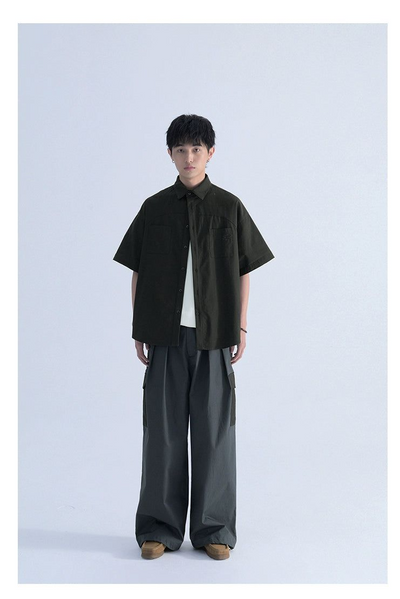 Thin Lines Buttoned Shirt Korean Street Fashion Shirt By Mentmate Shop Online at OH Vault