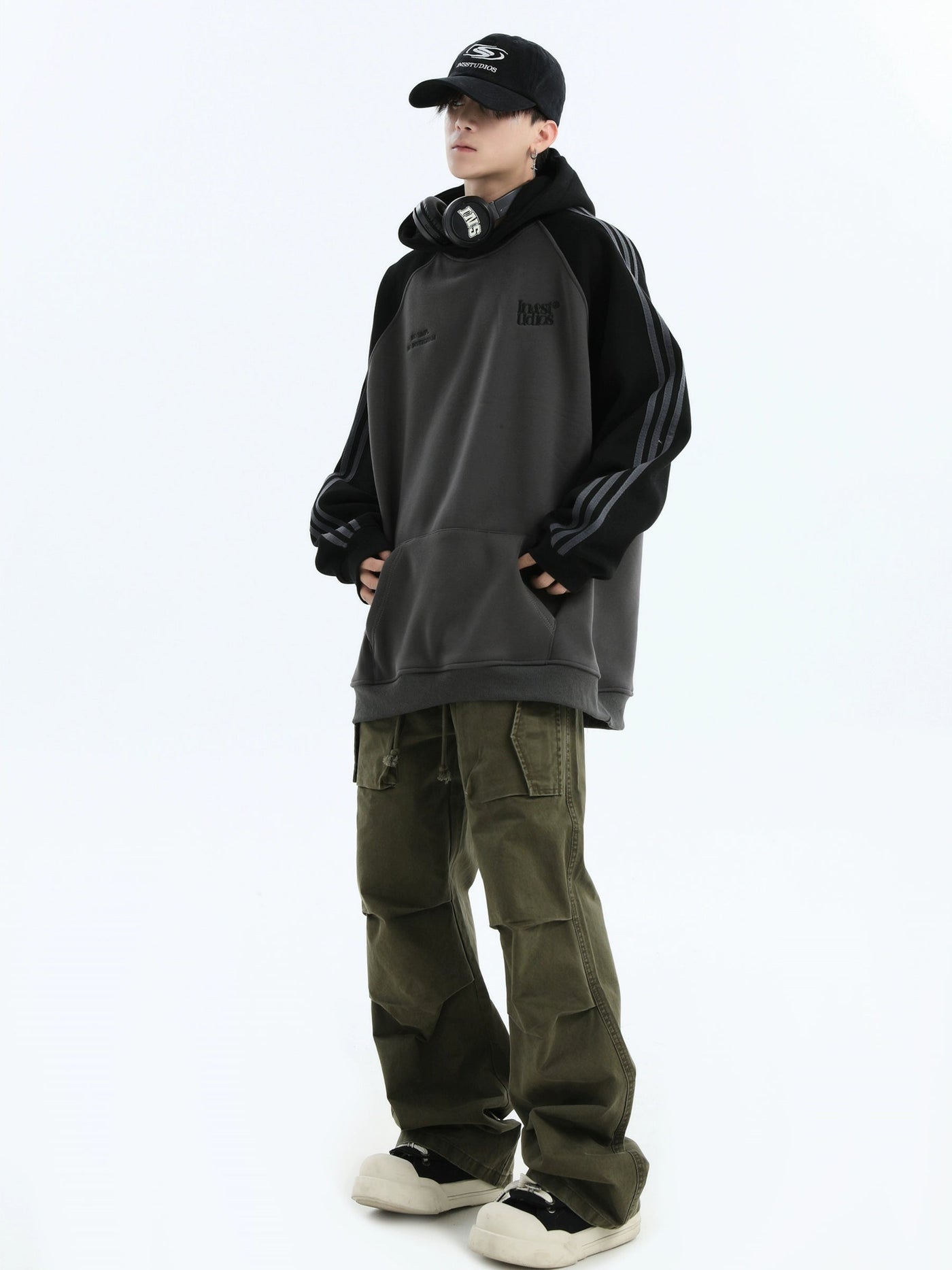 Pull String Utility Bootcut Pants Korean Street Fashion Pants By INS Korea Shop Online at OH Vault