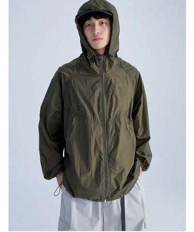 Lightweight Functional Hooded Windbreaker Jacket Korean Street Fashion Jacket By Mentmate Shop Online at OH Vault
