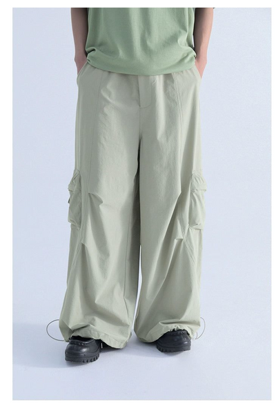 Workwear Drawstring Cargo Pants Korean Street Fashion Pants By Mentmate Shop Online at OH Vault