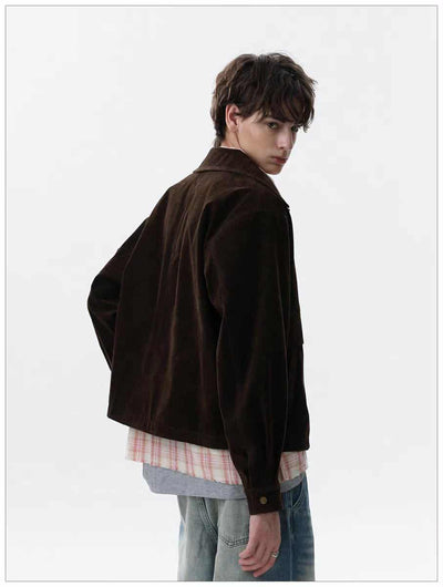 Micro Suede Fireman Clasp Jacket Korean Street Fashion Jacket By Mr Nearly Shop Online at OH Vault