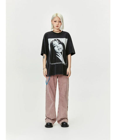 Jennie Graphic T-Shirt Korean Street Fashion T-Shirt By Made Extreme Shop Online at OH Vault