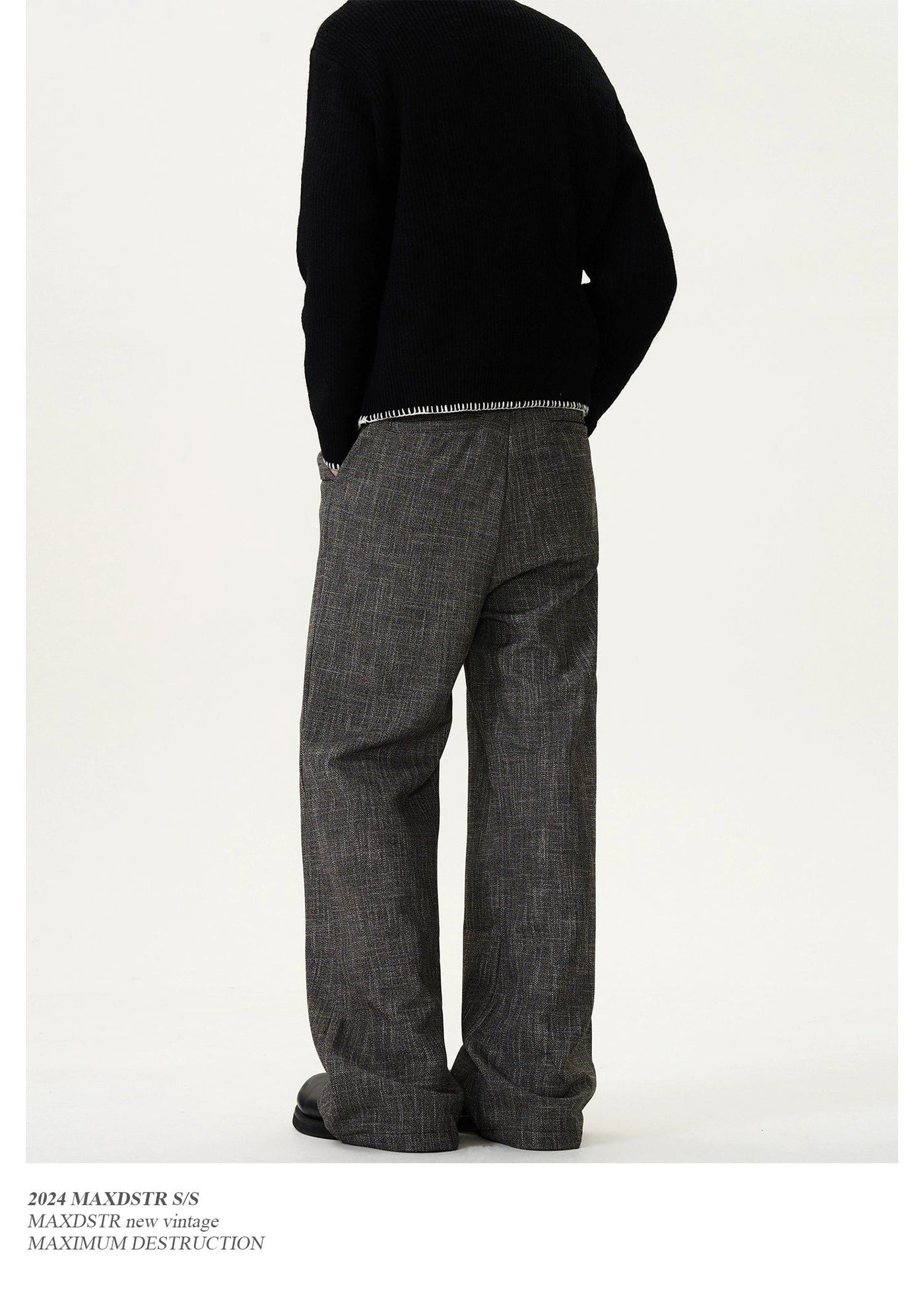 Flip Pocket Textured Flared Pants Korean Street Fashion Pants By MaxDstr Shop Online at OH Vault