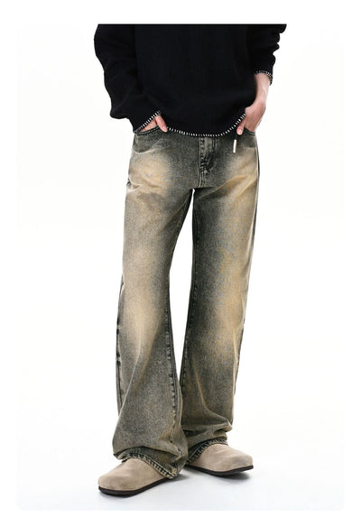 Gradient Washed Straight Jeans Korean Street Fashion Jeans By Made Extreme Shop Online at OH Vault