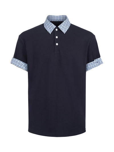 Stitched Plaid Hem Polo Korean Street Fashion Polo By Terra Incognita Shop Online at OH Vault