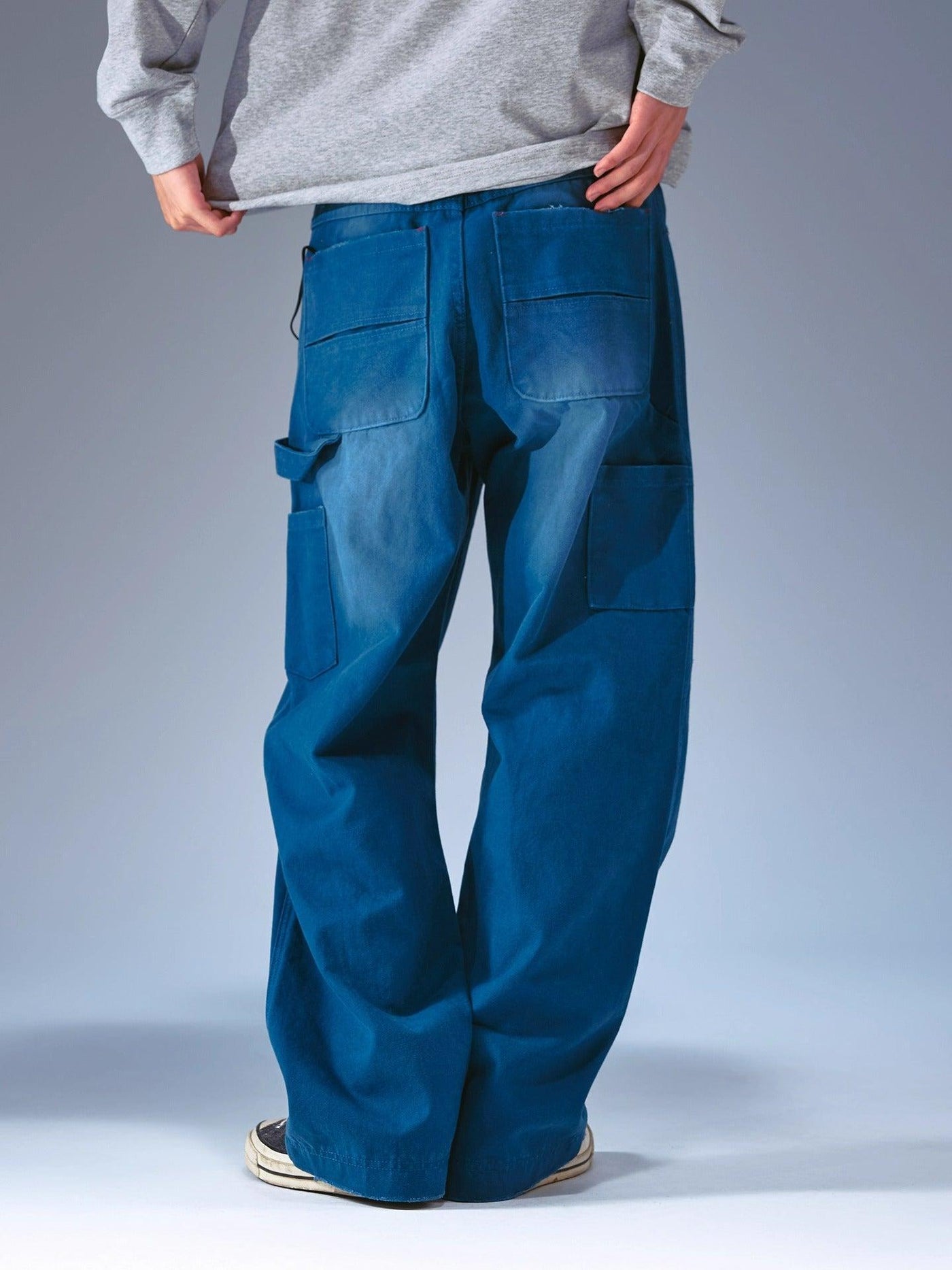 Functional Washed Cargo Pants Korean Street Fashion Pants By Remedy Shop Online at OH Vault