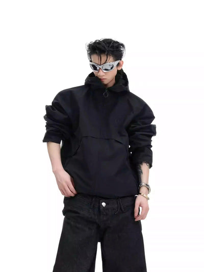 Functiona Hooded Windbreaker Jacket Korean Street Fashion Jacket By Argue Culture Shop Online at OH Vault
