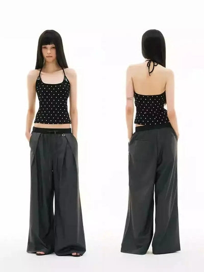 Floral Polka Dots Camisole Korean Street Fashion Camisole By Funky Fun Shop Online at OH Vault