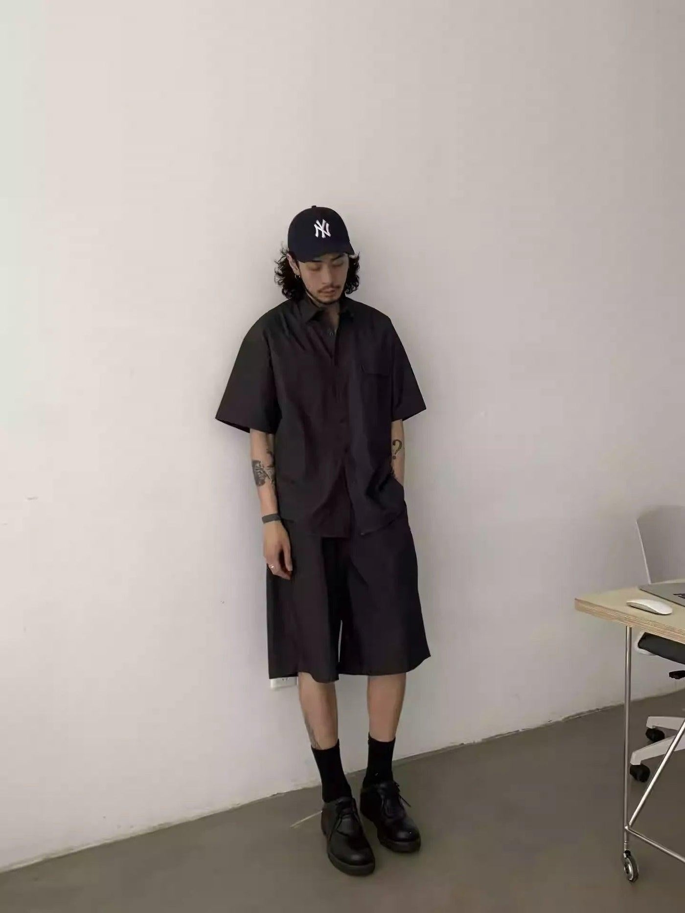 Basic Front Pocket Short Sleeve Shirt Korean Street Fashion Shirt By In Knots Shop Online at OH Vault