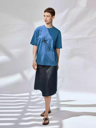 Starfish Graphic Print T-Shirt Korean Street Fashion T-Shirt By Opicloth Shop Online at OH Vault