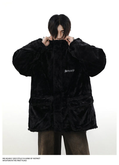 Logo Letter Double-Sided Jacket Korean Street Fashion Jacket By Mr Nearly Shop Online at OH Vault