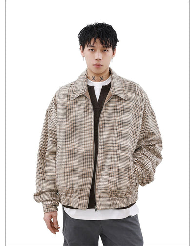 Plaid Double-Sided Jacket Korean Street Fashion Jacket By Mr Nearly Shop Online at OH Vault