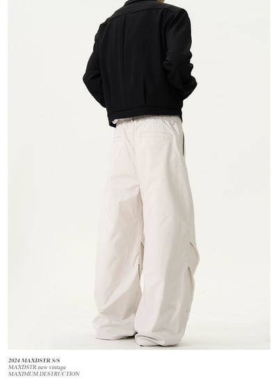 Pleated Wide Leg Scimitar Pants Korean Street Fashion Pants By MaxDstr Shop Online at OH Vault