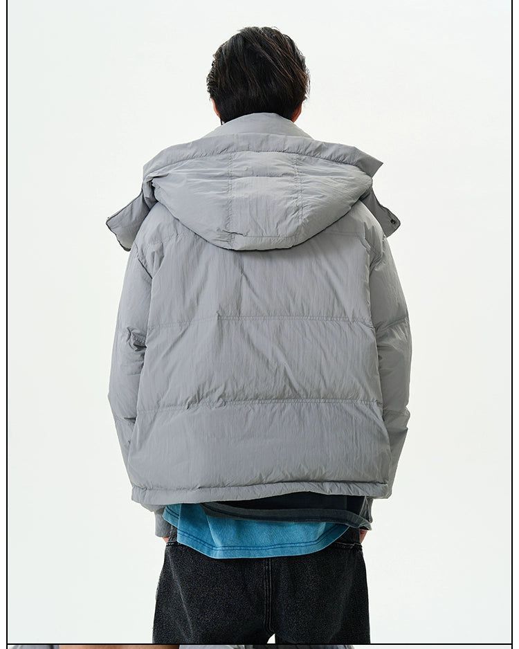 Solid Cozy Fit Down Jacket Korean Street Fashion Jacket By 77Flight Shop Online at OH Vault