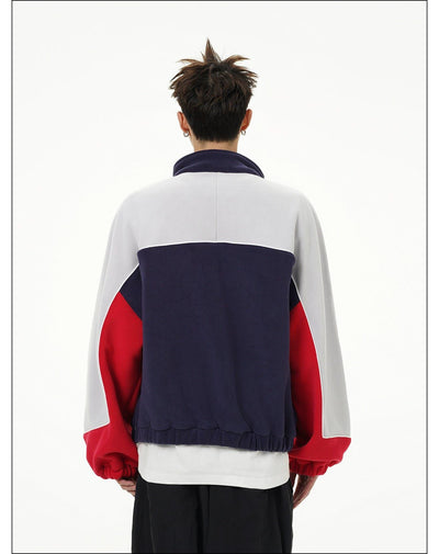 Spliced Contrast Sports Jacket Korean Street Fashion Jacket By Mr Nearly Shop Online at OH Vault