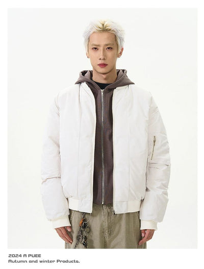 Structured Layer Hooded Jacket Korean Street Fashion Jacket By A PUEE Shop Online at OH Vault