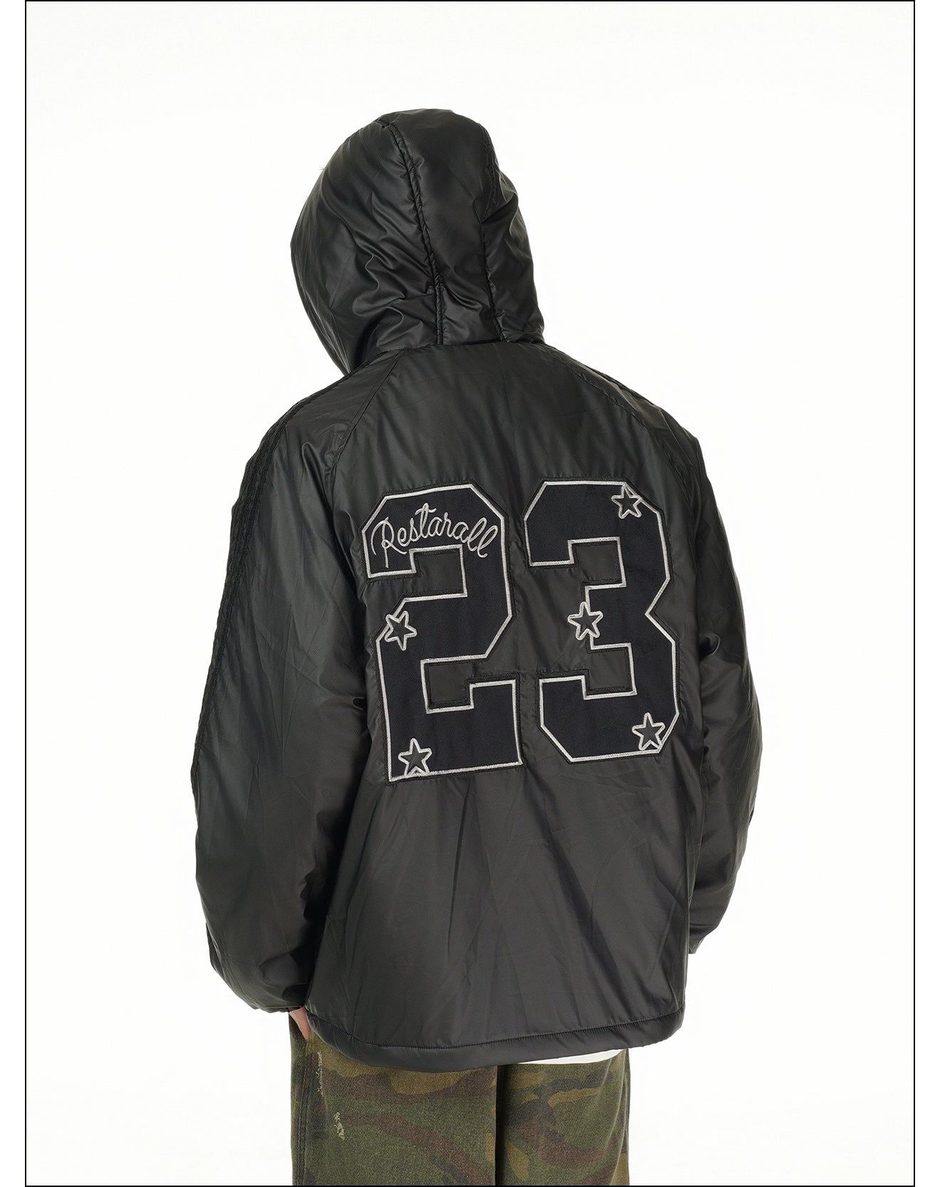 Sports Three-Bar Hooded Jacket Korean Street Fashion Jacket By Mr Nearly Shop Online at OH Vault