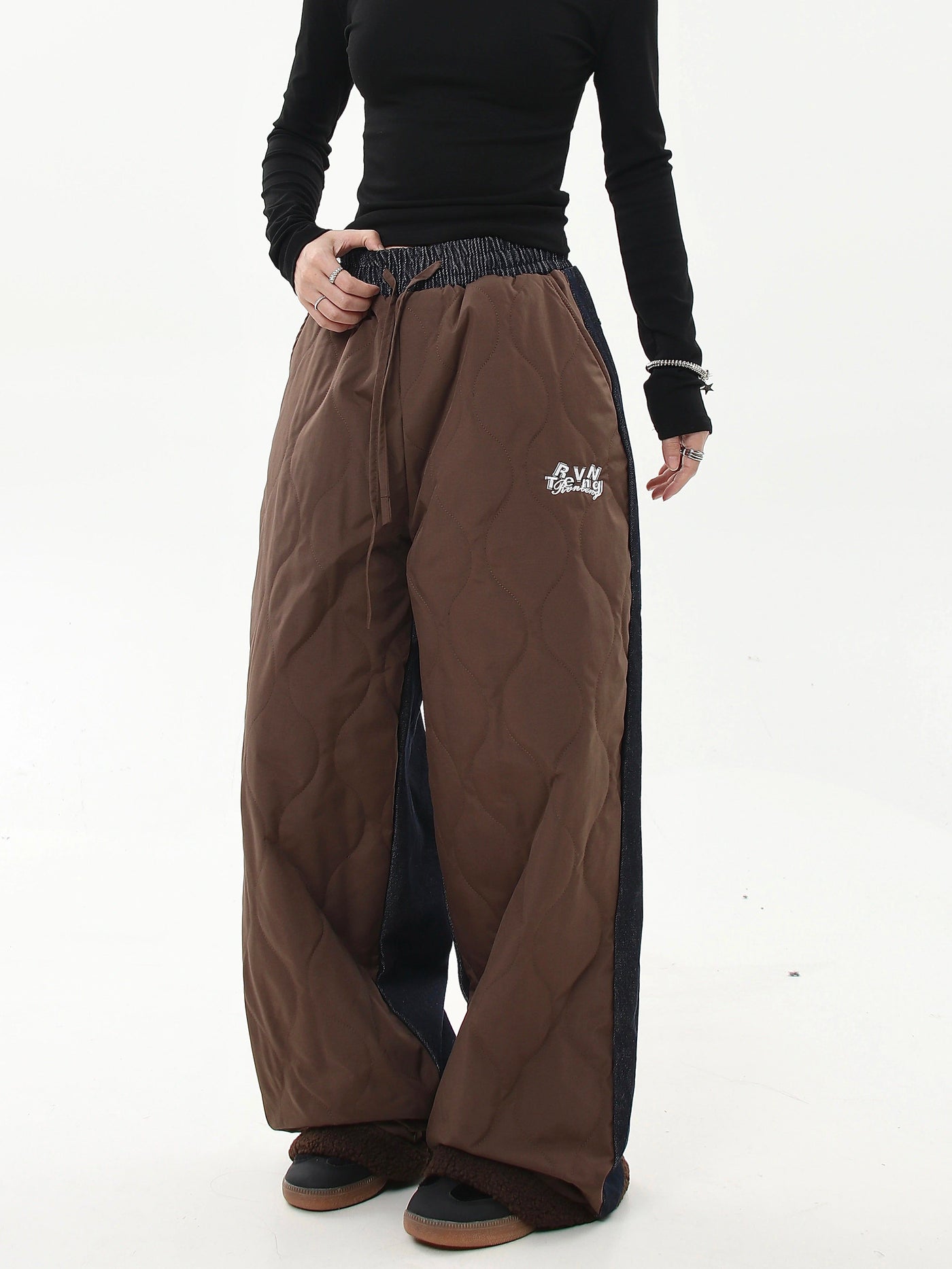 Stitched Gourd Pattern Pants Korean Street Fashion Pants By Blacklists Shop Online at OH Vault