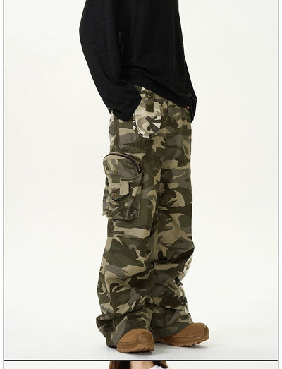 Two-Tone Camouflage Cargo Pants Korean Street Fashion Pants By 77Flight Shop Online at OH Vault