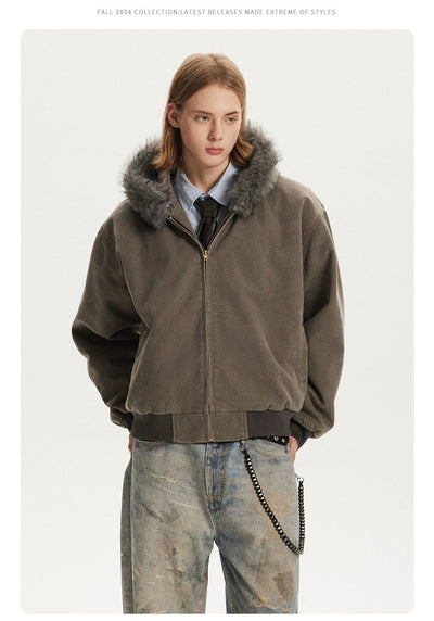 Washed Padded Parka Jacket Korean Street Fashion Jacket By Made Extreme Shop Online at OH Vault