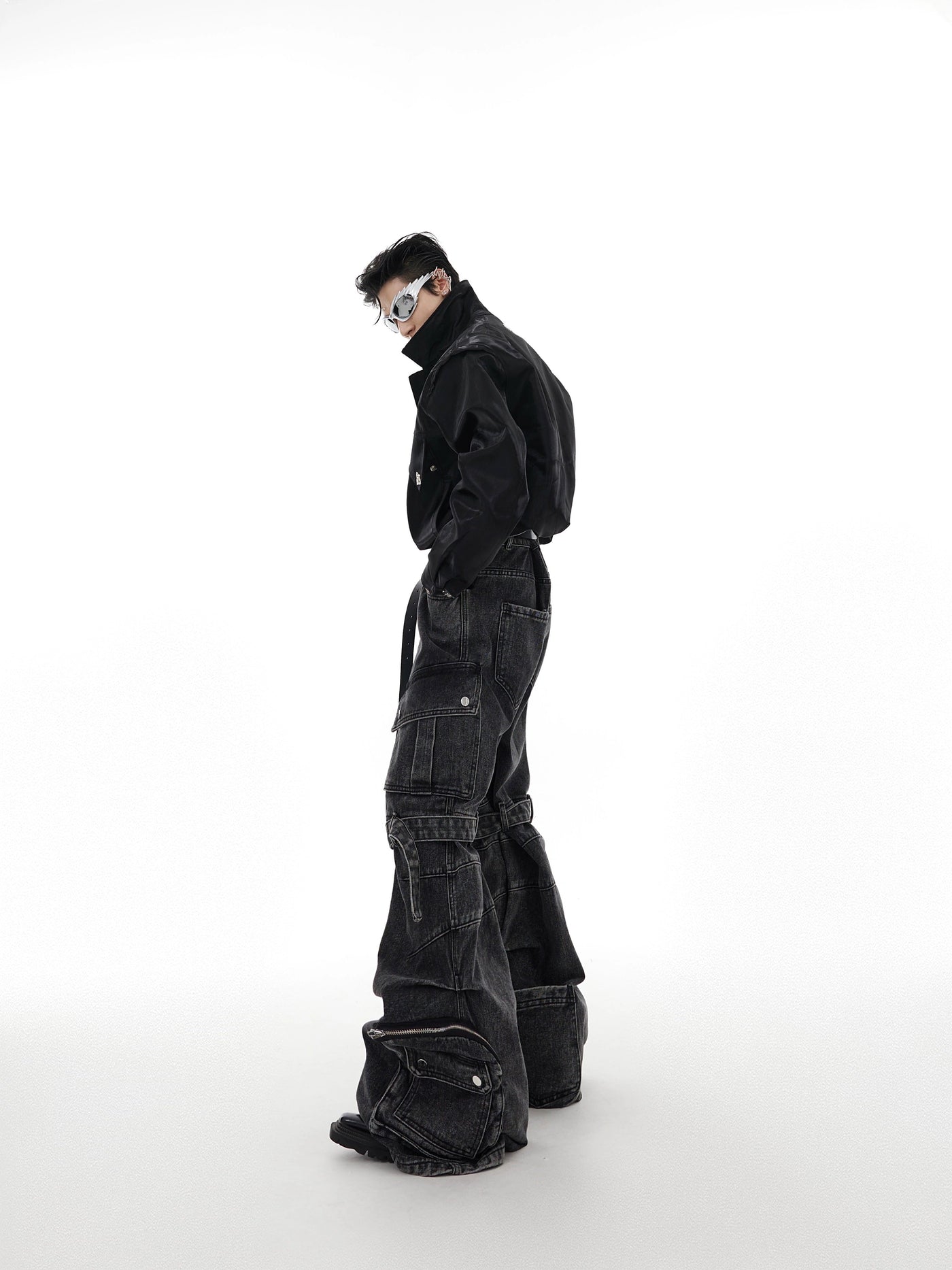 Strap Belts Cargo Style Jeans Korean Street Fashion Jeans By Argue Culture Shop Online at OH Vault