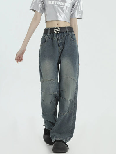 Seam Lines Comfty Jeans Korean Street Fashion Jeans By INS Korea Shop Online at OH Vault