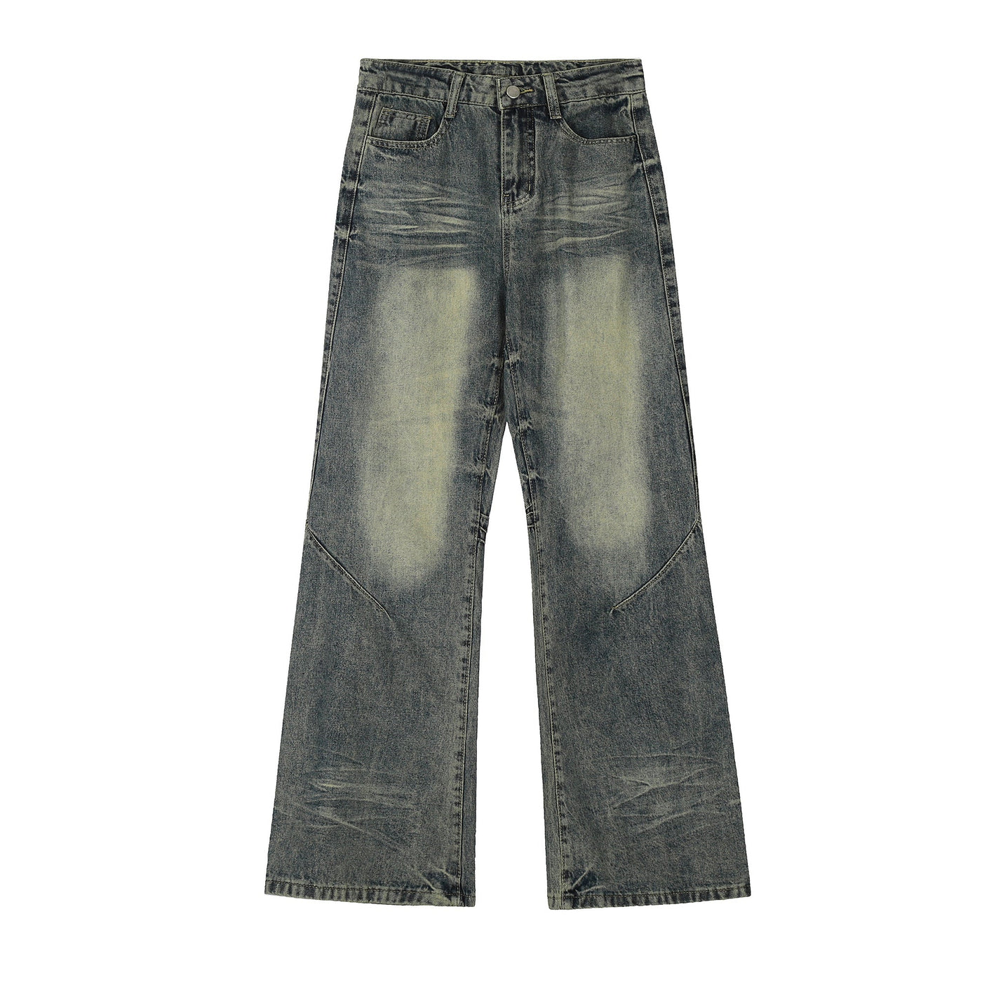 Fade Washed Bootcut Jeans Korean Street Fashion Jeans By Blacklists Shop Online at OH Vault