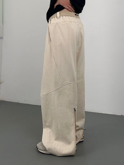 Back Zipped Hem Leather Pants Korean Street Fashion Pants By NFAI Shop Online at OH Vault
