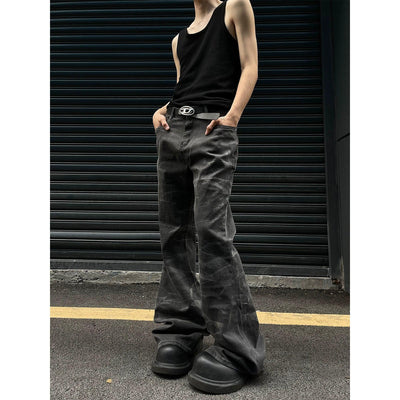 Wavy Bootcut Jeans Korean Street Fashion Jeans By MaxDstr Shop Online at OH Vault