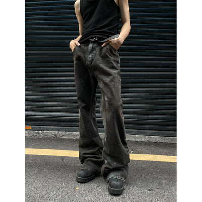 Paint Strokes Straight Cut Jeans Korean Street Fashion Jeans By MaxDstr Shop Online at OH Vault