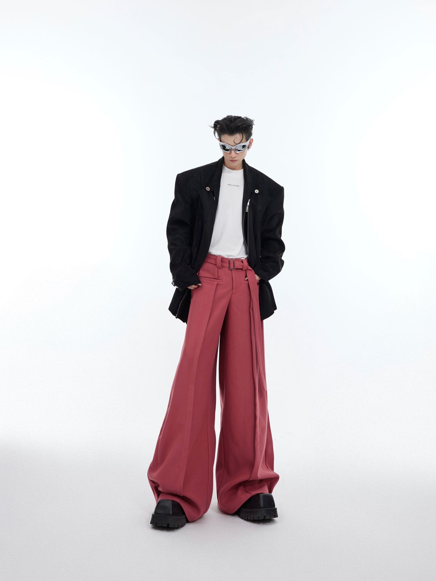 Long Cloth Belt Pants Korean Street Fashion Pants By Argue Culture Shop Online at OH Vault