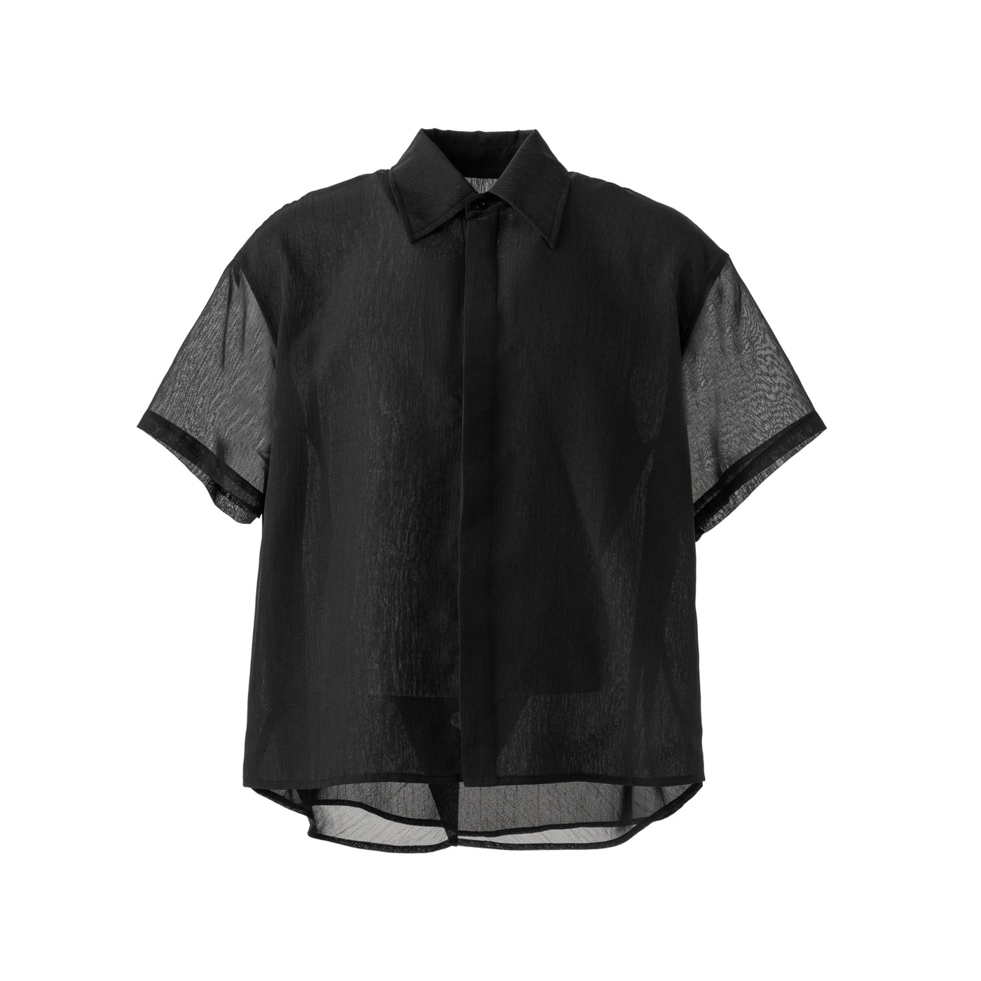 Mesh Splice Shirt Korean Street Fashion Shirt By FRKM Shop Online at OH Vault