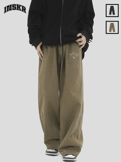 Vintage Washed Bootcut Jeans Korean Street Fashion Jeans By INS Korea Shop Online at OH Vault