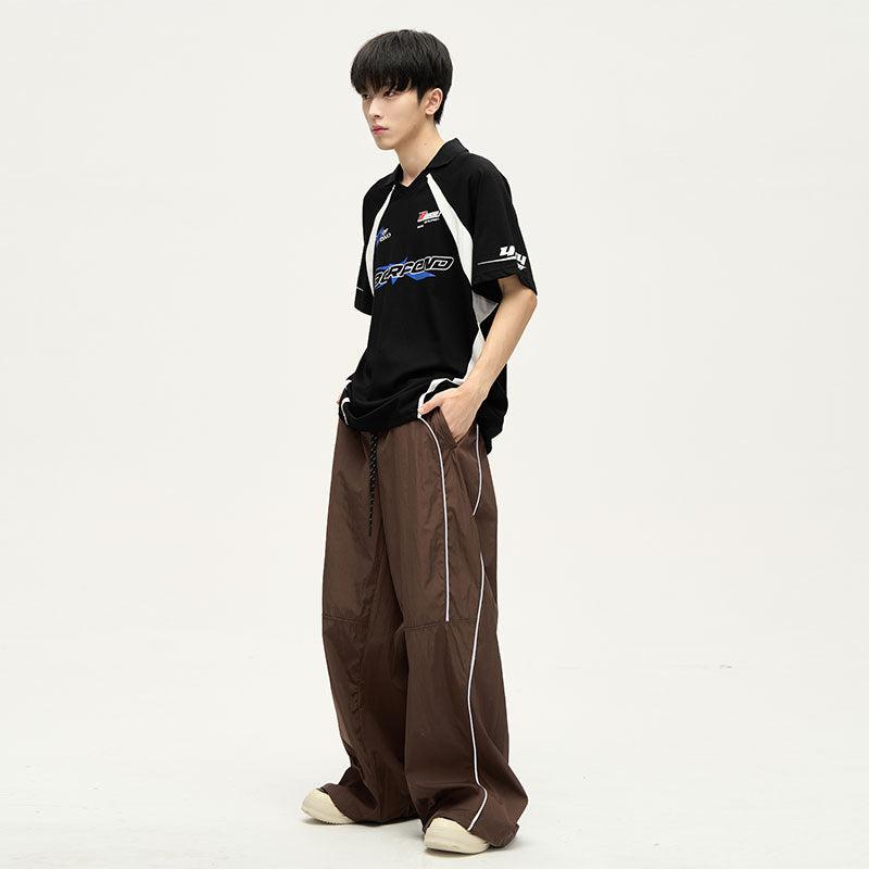 Loose Track Pants Korean Street Fashion Pants By 77Flight Shop Online at OH Vault