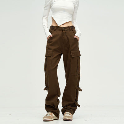 Relaxed Fit Cargo Pants Korean Street Fashion Pants By 77Flight Shop Online at OH Vault