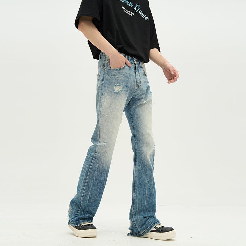 Vintage Ripped Pants Korean Street Fashion Pants By 77Flight Shop Online at OH Vault