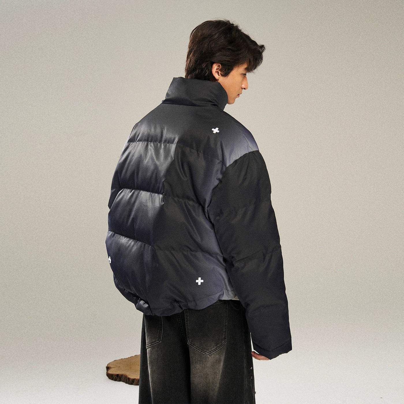 Shiny Boxy Fit Puffer Jacket Korean Street Fashion Jacket By New Start Shop Online at OH Vault