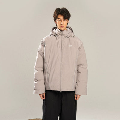 Zip-Up Hooded Puffer Jacket Korean Street Fashion Jacket By New Start Shop Online at OH Vault