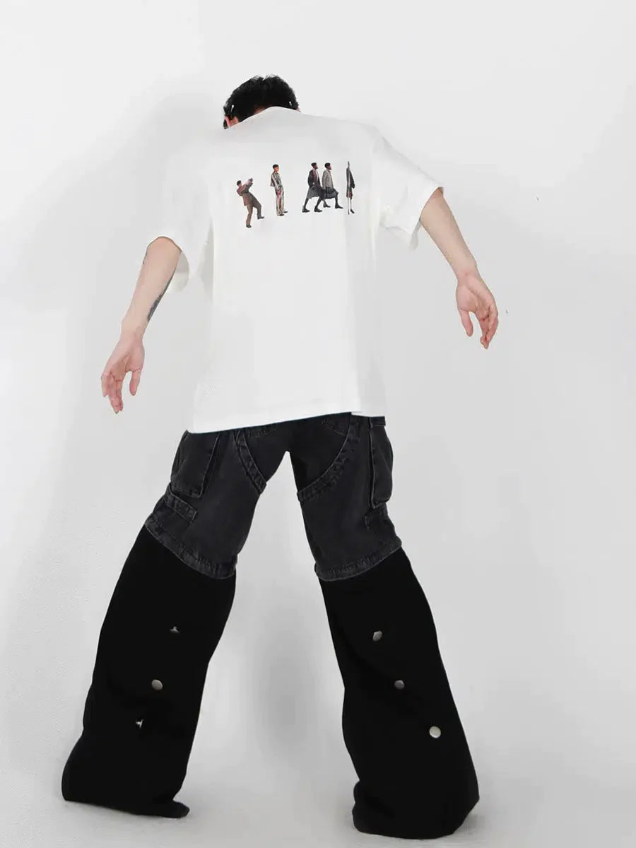 Argue Culture Distanced People Graphic T-Shirt Korean Street Fashion T-Shirt By Argue Culture Shop Online at OH Vault