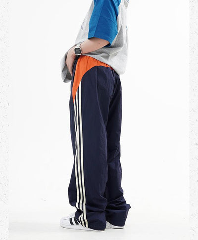 Made Extreme Contrast Side Stripes Sports Pants Korean Street Fashion Pants By Made Extreme Shop Online at OH Vault