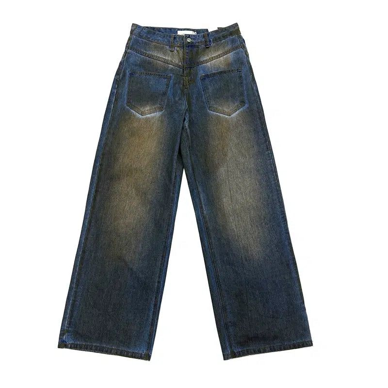 Distressed Backward Jeans Korean Street Fashion Jeans By FATE Shop Online at OH Vault
