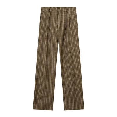 Mr Nearly Classic Plaid Slant Pocket Pants Korean Street Fashion Pants By Mr Nearly Shop Online at OH Vault