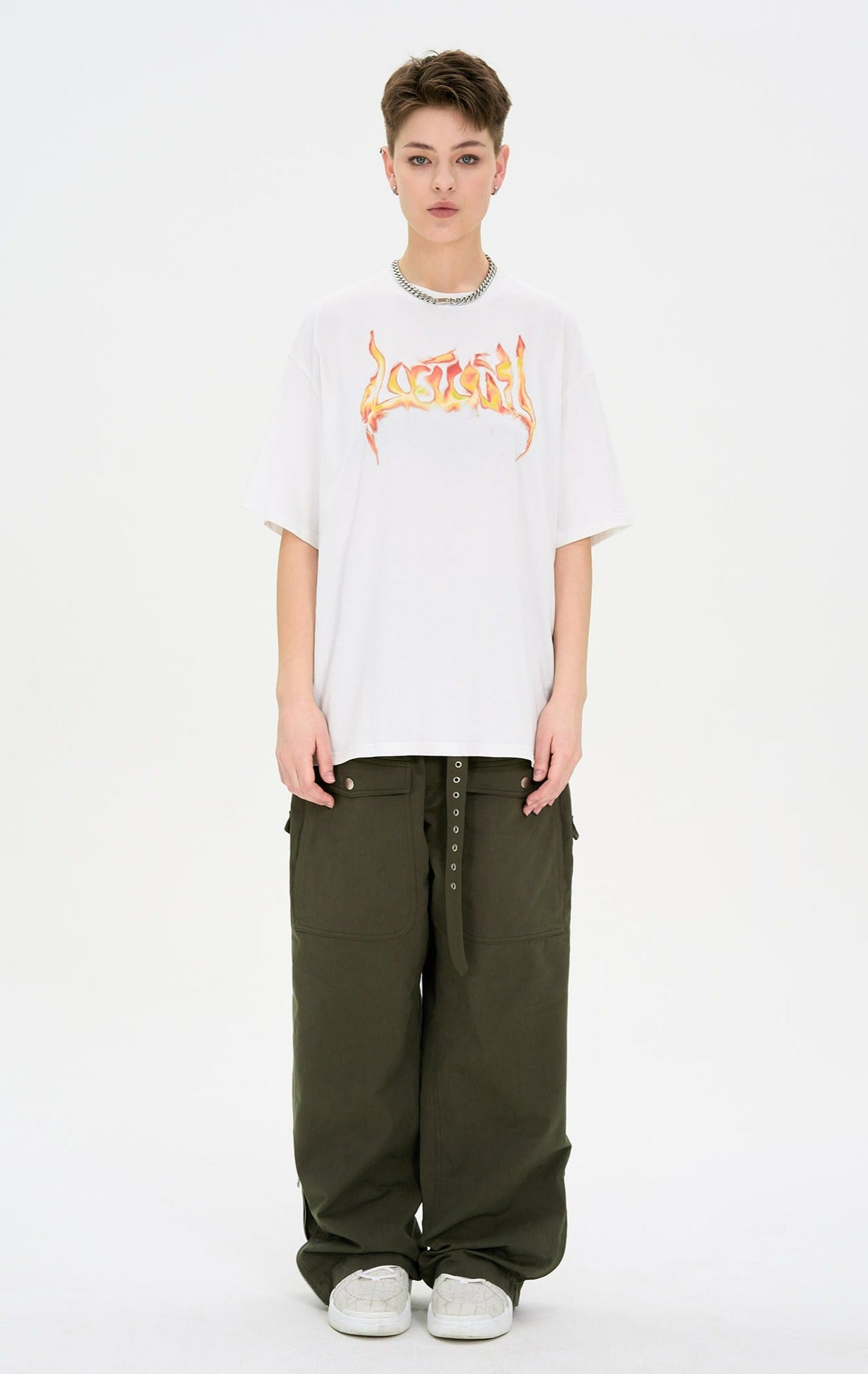 Buckle Belt Strap Cargo Pants Korean Street Fashion Pants By Lost CTRL Shop Online at OH Vault