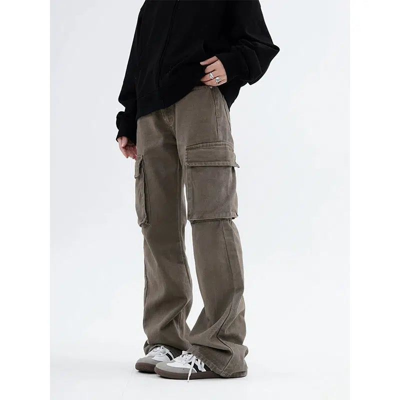 Classic Wash Slim Fit Cargo Pants Korean Street Fashion Pants By Made Extreme Shop Online at OH Vault