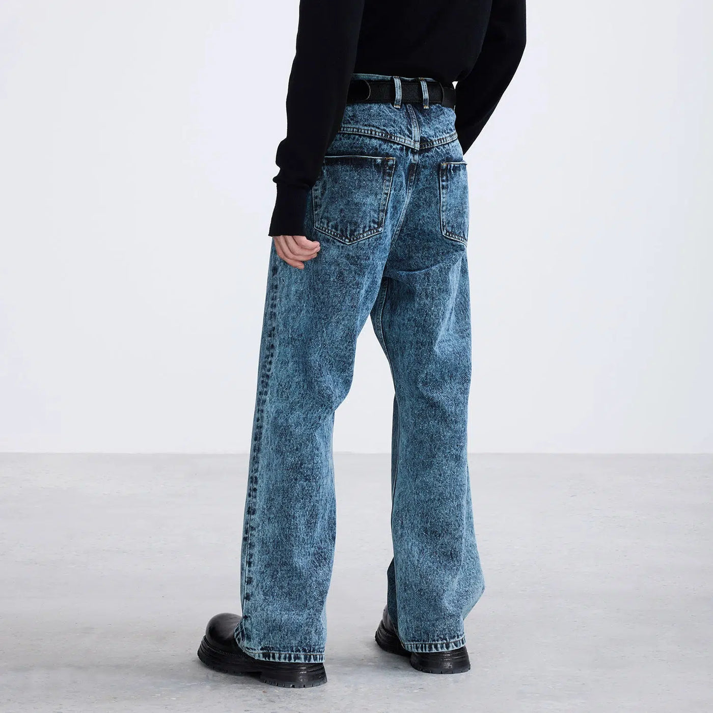 Essential Washed Bootcut Jeans Korean Street Fashion Jeans By Terra Incognita Shop Online at OH Vault