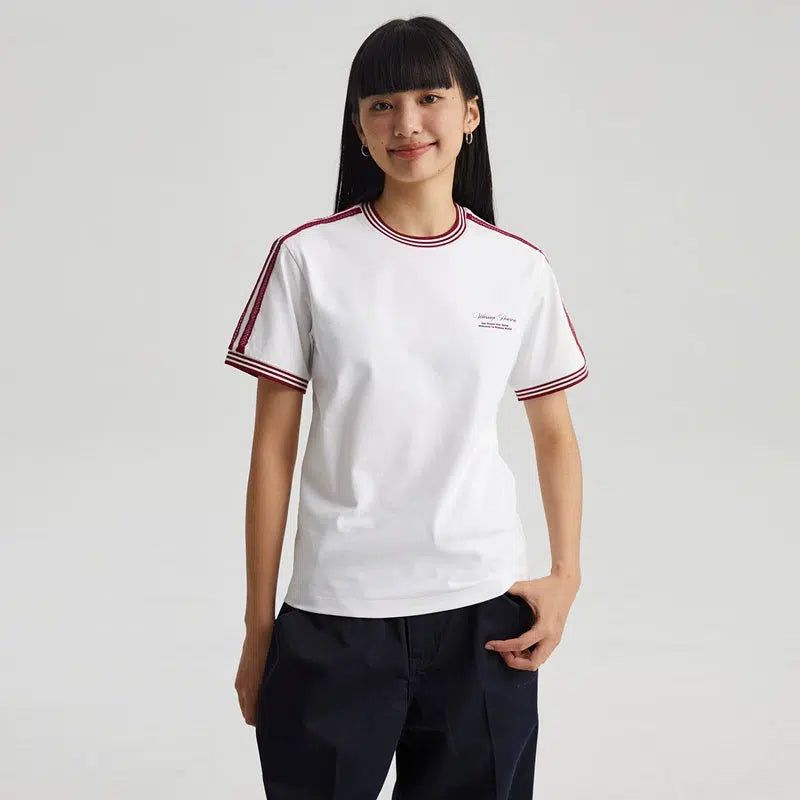Striped Outline Regular Fit T-Shirt Korean Street Fashion T-Shirt By WASSUP Shop Online at OH Vault